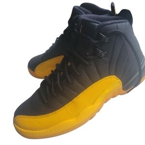 Jordan 23 Kids Black and Yellow Sneakers Sz 7y
